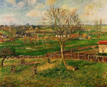 卡米耶 畢沙羅 Landscape, Fields, Eragny
